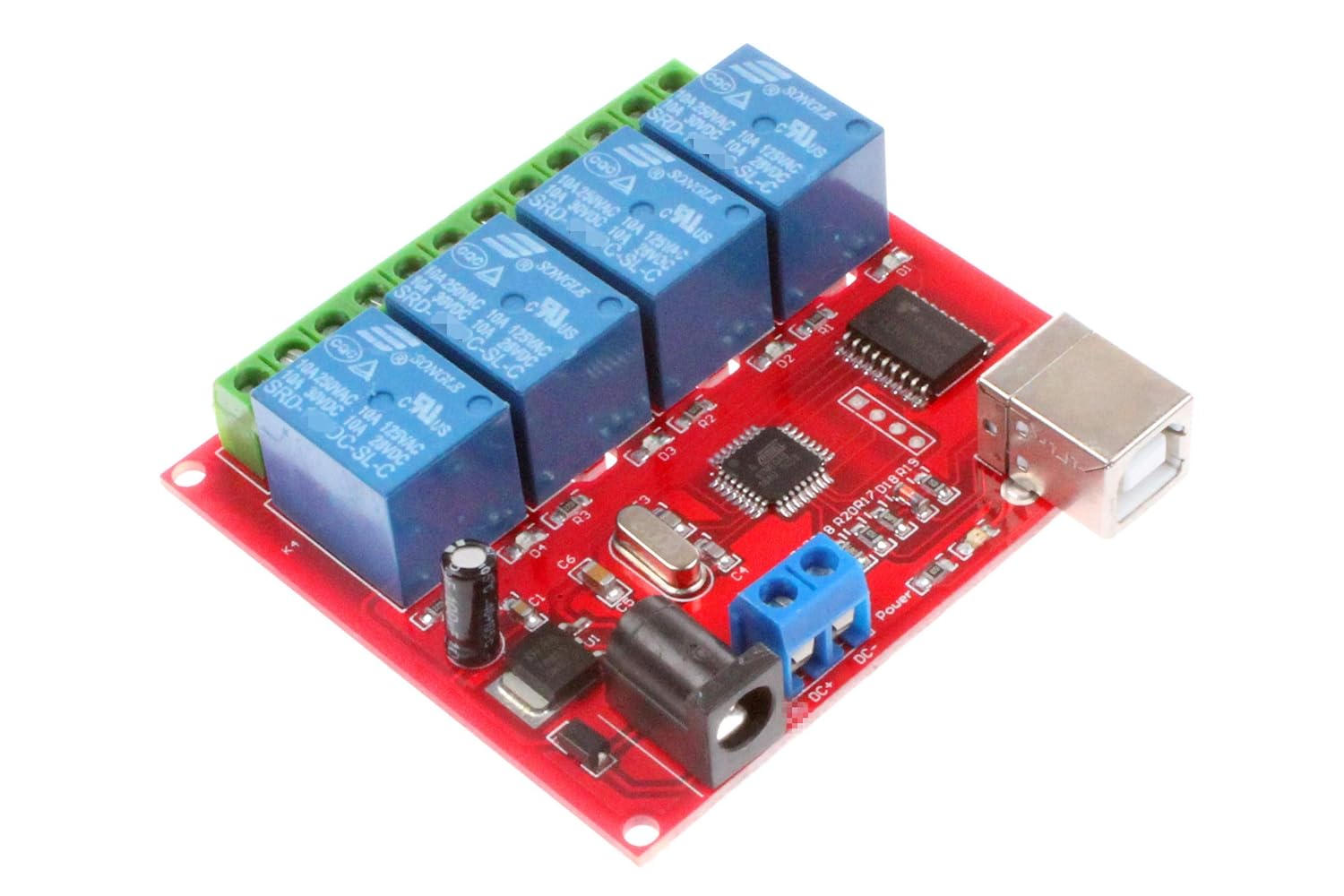 4 Channel USB Relay NOYITO, DC 24V