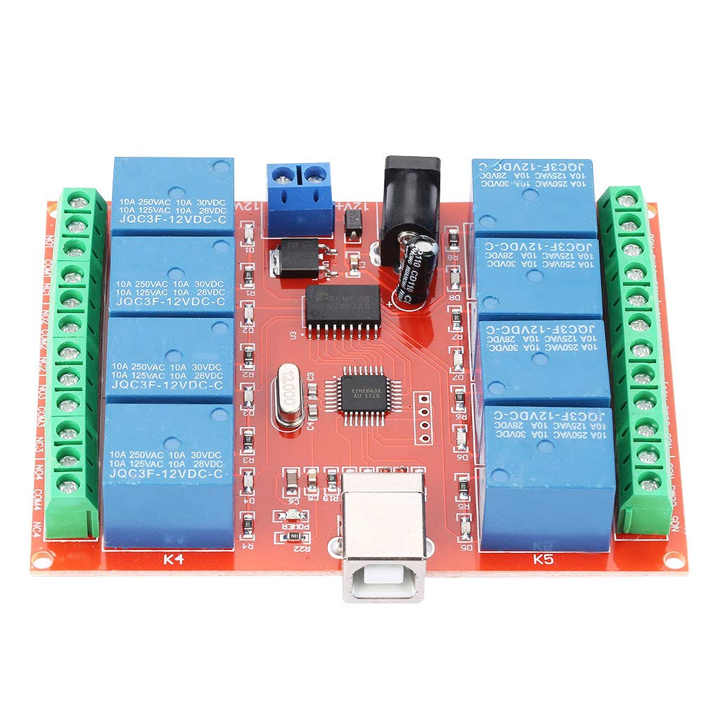 8 Channel USB Relay, DC 12V